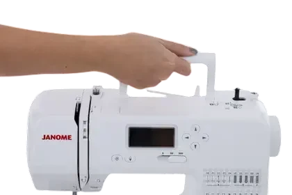 MÁQUINA COSTURA DOMÉSTICA JANOME 1050 DC C- 49 PONTOS COR BRANCA